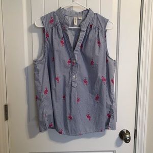 Sleeveless Flamingo Top ☀️